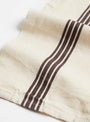 Tea towel Piano - Marron from Charvet Éditions at Couverture & The Garbstore
 detail