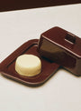 Barro Butter Dish Burgundy
