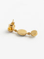 Three Charm Moving Drop Earrings Pink Pearl from Grainne Morton at Couverture & The Garbstore
back