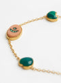 The Five Charm Mini Bracelet comes in Malachite and Pink from Grainne Morton at Couverture & The Garbstore
detail