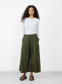 The Rombo Clara Trousers in Olive from Labo.Art at Couverture & The garbstore
model front