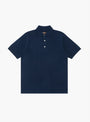 The Knit Polo 12G from Beams Plus in Navy at Couverture & The Garbstore
front