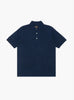 The Knit Polo 12G from Beams Plus in Navy at Couverture & The Garbstore
front