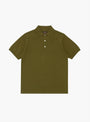 The Knit Polo 12G from Beams Plus in Green at Couverture & The Garbstore
front