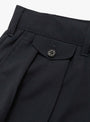 The 2 Pleats Shorts from Beams Plus come in Tropical Wool Navy at Couverture & The Garbstore
pocket 