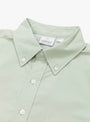 The Classic Oxford COOLMAX Shirt from Gramicci comes in Lime Green at Couverture & The Garbstore
collar 