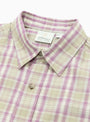The Short Sleeve Checkered Ombre Shirt in Purple from Gramicci at Couverture & The Garbstore
collar 