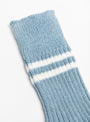 The Organic Hemp Socks come in Morning Blue White from ROTOTO at Couverture & The Garbstore
front 