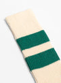 Recycled Cotton Socks Off Ecru & Green from ROTOTO at Couverture & The Garbstore
detail 