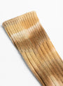 Chunky Ribbed Crew Socks Beige Brown