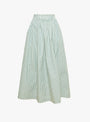 The Dagny Skirt comes in White and Aqua Stripe from Skall Studio
front 