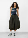 Parachute Skirt Dark Green from YMC at Couverture & The Garbstore
model front 