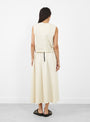 The Veston Sleeveless Top comes in Wheat from Girls of Dust at Couverture & The Garbstore
model back