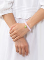 Drop Bead Bracelet Bubble Gum from AGLAGLA at Couverture & The Garbstore 
model