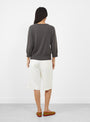 The No 398 Jewel Jumper comes in Mud from Extreme Cashmere at Couverture & The Garbstore
model back