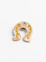 The Hand Painted Horseshoe Pin from Solar Eclipse at Couverture and the Garbstore
front