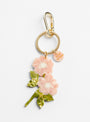 The Hand Painted Wild Roses Bag Charm from Solar Eclipse at Couverture and the Garbstore
front