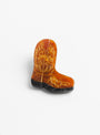 The Hand Painted Cowboy Boot Pin from Solar Eclipse at Couverture and the Garbstore
front