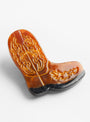 The Hand Painted Cowboy Boot Pin from Solar Eclipse at Couverture and the Garbstore
detail