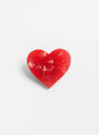 The Hand Painted Heart Pin from Solar Eclipse at Couverture and the Garbstore
front