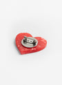 The Hand Painted Heart Pin from Solar Eclipse at Couverture and the Garbstore
pin