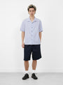 The Cocktail D'Amore Shirt from Howlin' comes in Blue Moon at Couverture & The Garbstore
model front 