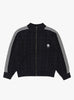 The Knitted Training Jacket comes in Faded Black from Rice Nine Ten at Couverture & The Garbstore
front 