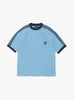 Knitted Training T-Shirt Light Blue from Rice Nine Ten at Couverture & The Garbstore
front 