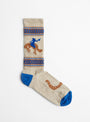 Jacquard Socks Bucking Bronc from Wythe at Couverture & TheGarbstore
front 