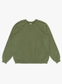 Vintage Double V Sweatshirt Olive from A.PRESSE at Couverture & The Garbstore
front 
