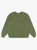 Vintage Double V Sweatshirt Olive from A.PRESSE at Couverture & The Garbstore
front 