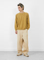 Vintage Double V Sweatshirt Gold from A.PRESSE at Couverture & The Garbstore 
model
