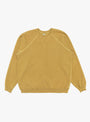 Vintage Double V Sweatshirt Gold from A.PRESSE at Couverture & The Garbstore 
front 