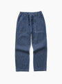 The Pinstripe Denim Chef Pants come in Indigo from Service Works at Couverture & The Garbstore
front 