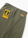 The Twill Part Timer Pants come in Olive from Service Works at Couverture & The Garbstore
back 