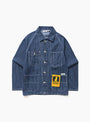 The Pinstripe Denim Coverall 2.0 comes in Indigo from Service Works at Couverture & The Garbstore
front 