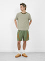 Equis Short Jungle Green and Wheat from Paratodo at Couverture & The Garbstore 
model front 