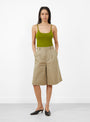 The Imogen Shorts come in Sand from Soeur at Couverture & The Garbstore
model front 