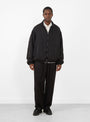 Cupro Fibril Vintage Zip Jacket Black
