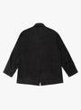 Rayon Silk Flannel Single Breasted Jacket Charcoal from Ssstein at Couverture & The Garbstore 
back 
