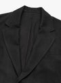 Rayon Silk Flannel Single Breasted Jacket Charcoal from Ssstein at Couverture & The Garbstore 
collar 