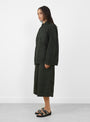 The Construction Jacket comes in Dark Green from YMC at Couverture & The Garbstore 
model side