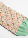Trellis Ankle Socks Pink Bud from Bonne Maison at Couverture & the Garbstore detail