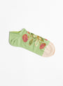 Flowers Ankle Socks Lime from Bonne Maison at Couverture & The Garbstore
front