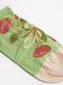 Flowers Ankle Socks Lime from Bonne Maison at Couverture & The Garbstore detail