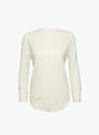 Rib Crewneck 3/4 T-Shirt Ivory from BEAMS BOY at Couverture & The Garbstore
front 