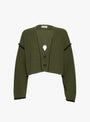 Short Military Liner Cardigan Olive from BEAMS BOY at Couverture & The Garbstore
front 