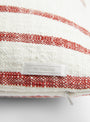 The Jax Striped Cushion Brick from ML Fabrics at Couverture and The Garbstore tag
