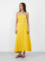 The Kasimira Bias Slip Dress comes in Goldenrod from Apiece Apart at Couverture & The Garbstore
model front 
