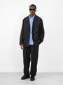 Garment Dyed 2 Pleat Pants Ink Black from Still By Hand at Couverture & ThE garbstore
model front